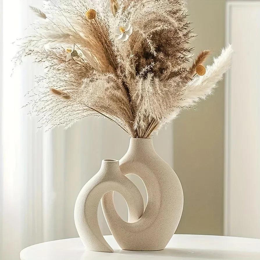 Vases en Céramique Moderne | Ensemble Élégant pour Décoration Intérieure