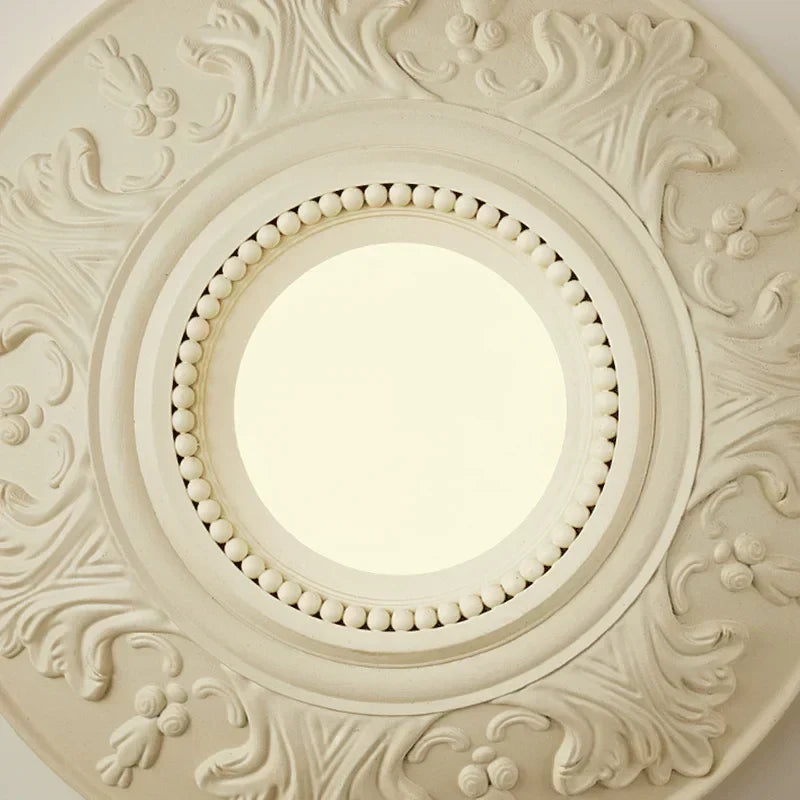 Lampe Vintage Ronde Blanche | Éclairage Rétro pour Intérieurs Sophistiqués