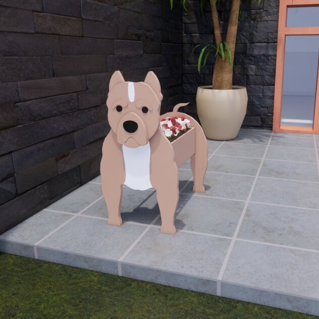 Pot de Fleurs Thème Chiens | Décoratif et Durable pour Intérieur/Extérieur