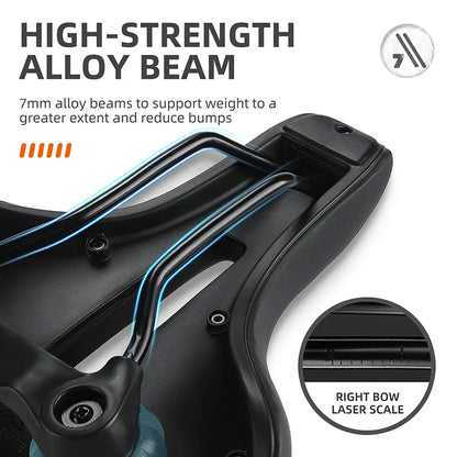 Selle de Vélo Confortable | Absorption de Chocs Élevée et Respirante