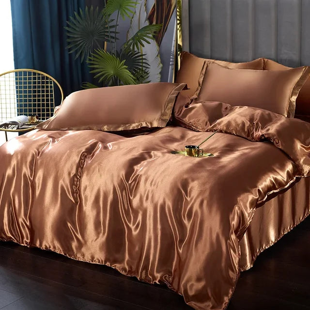 Literie en Satin de Luxe | Douceur et Élégance pour Votre Chambre