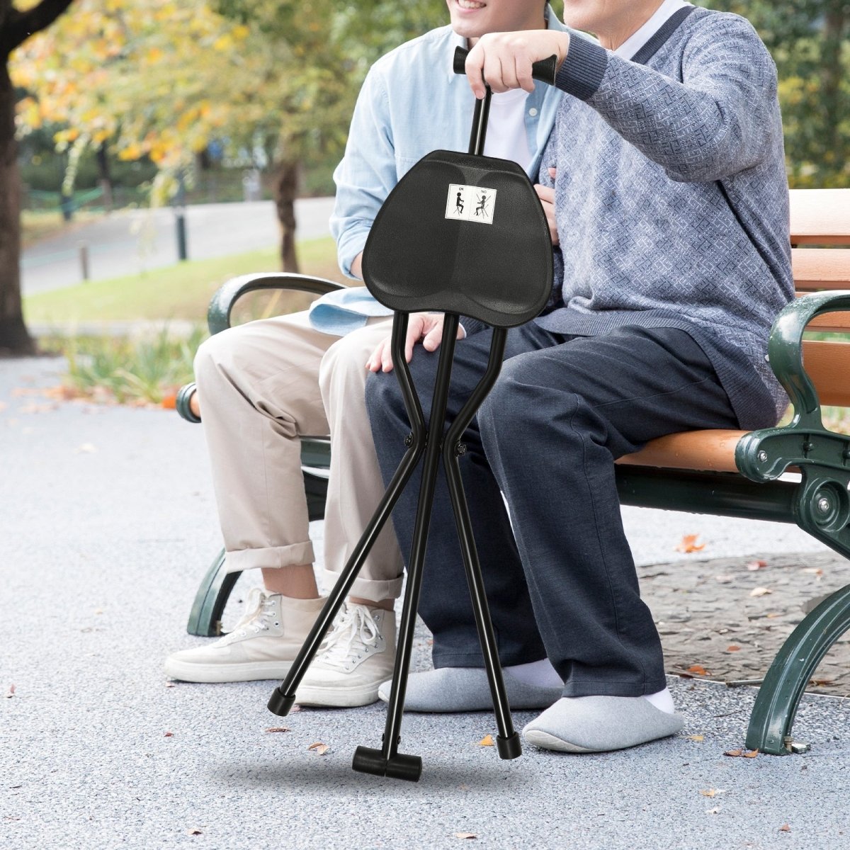 Canne de Marche Pliable avec Siège | Confort et Mobilité en Déplacement