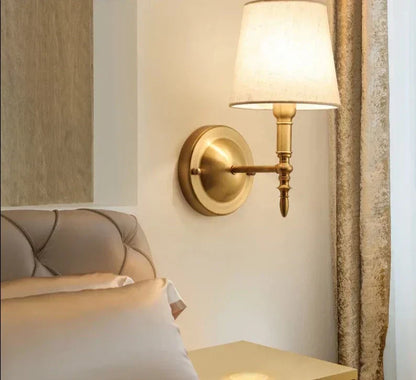 Lampe Murale Vintage Dorée | Éclairage Chaleureux et Élégant