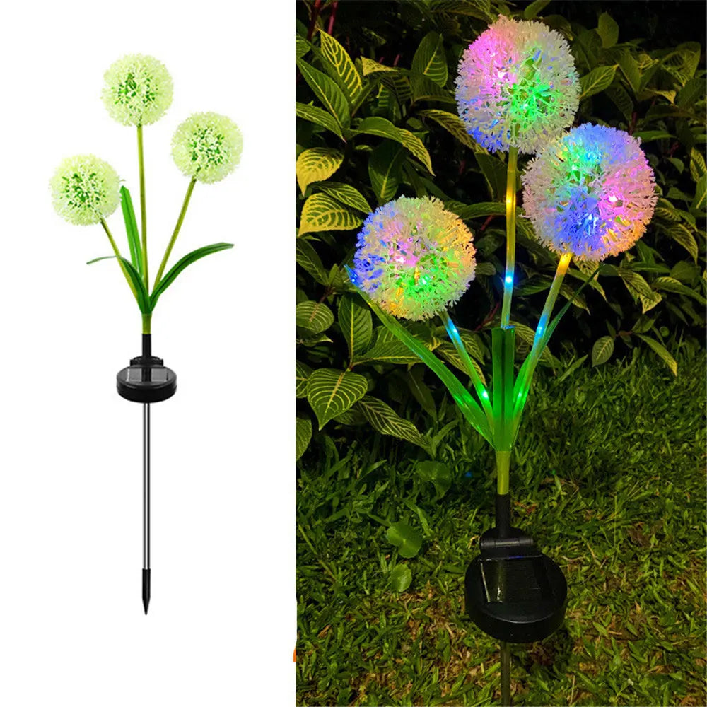 Lumières Solaire de Jardin | Éclairage Décoratif en Pissenlit