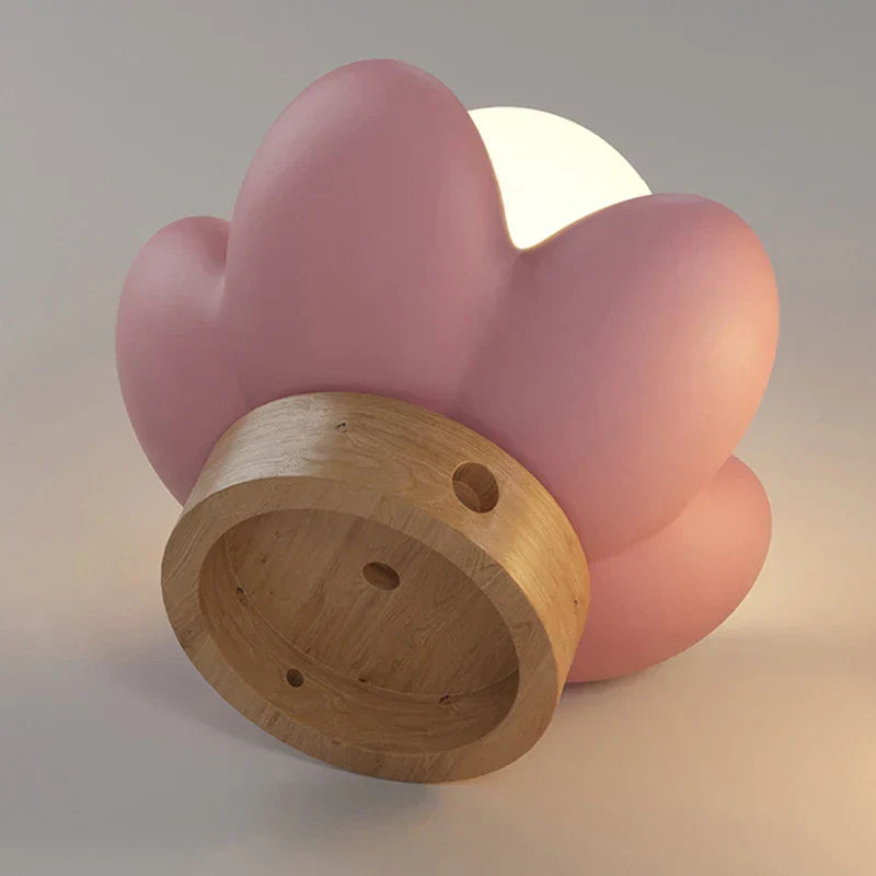 Applique Murale Fleur Crème | Design Élégant et Lumière Douce