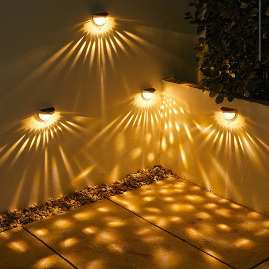Luminaires Muraux Solaires Extérieurs | Éclairage Étanche et Décoratif pour Jardin
