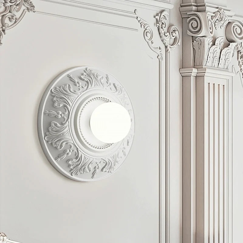 Lampe Vintage Ronde Blanche | Éclairage Rétro pour Intérieurs Sophistiqués