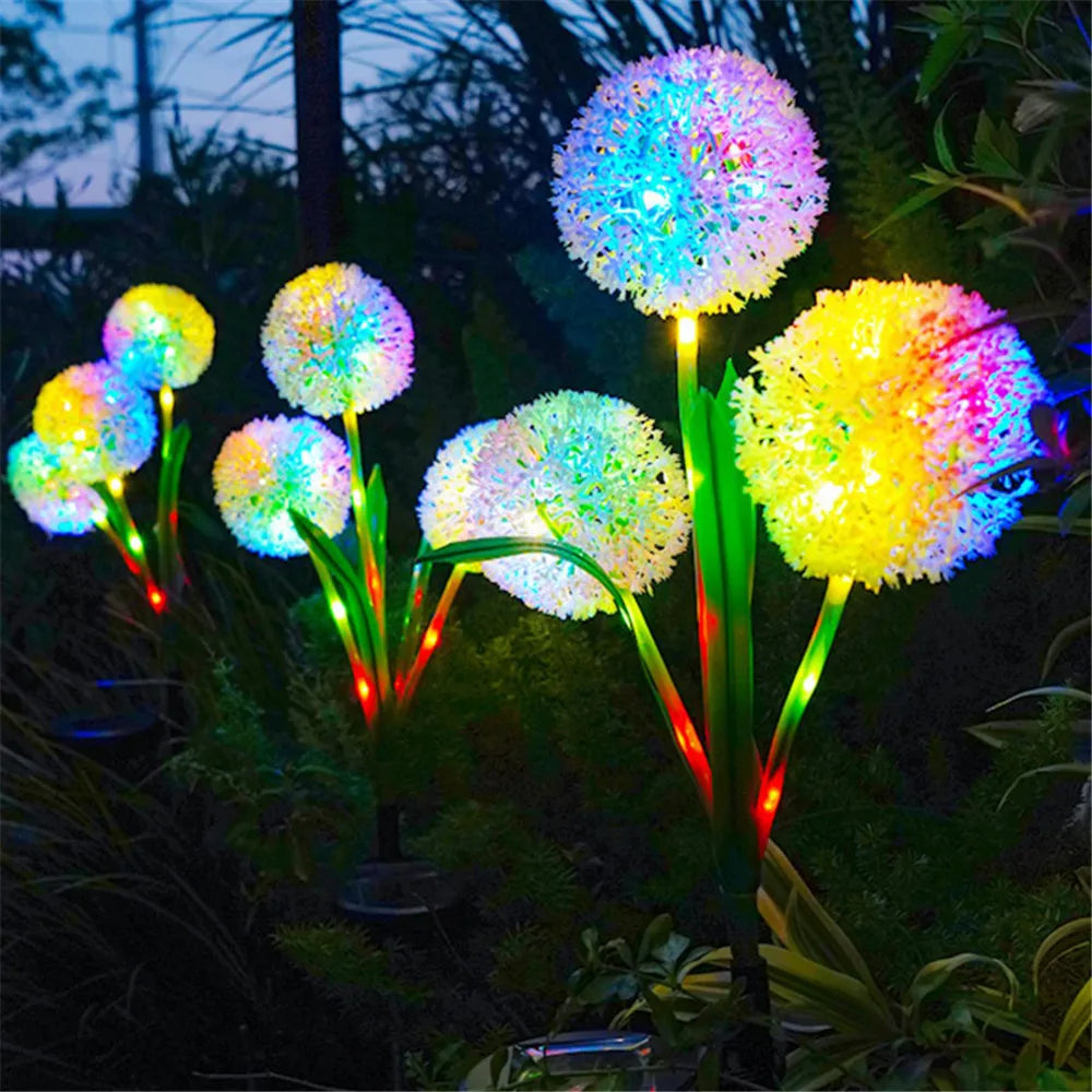 Lumières Solaire de Jardin | Éclairage Décoratif en Pissenlit