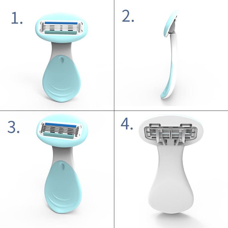 Rasoir de Voyage à 4 Lames | Compact et Pratique pour Un Rasage Parfait