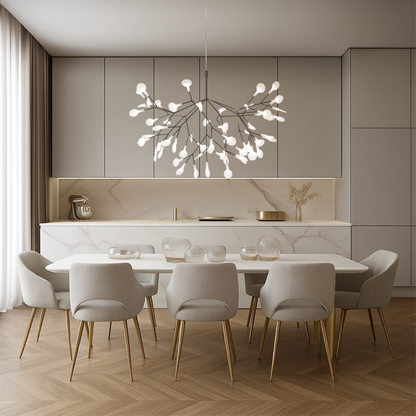 Lustre Suspendu en Verre LED | Éclat Enchanteur et Design Contemporain