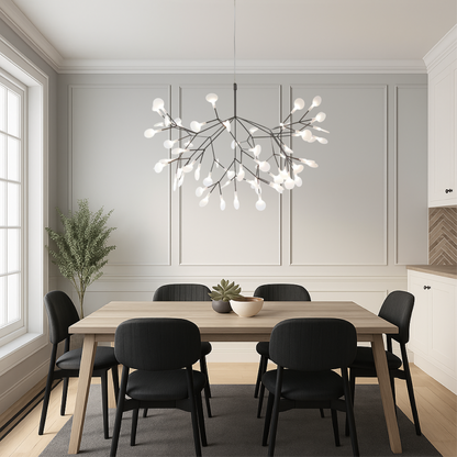 Lustre Suspendu en Verre LED | Éclat Enchanteur et Design Contemporain