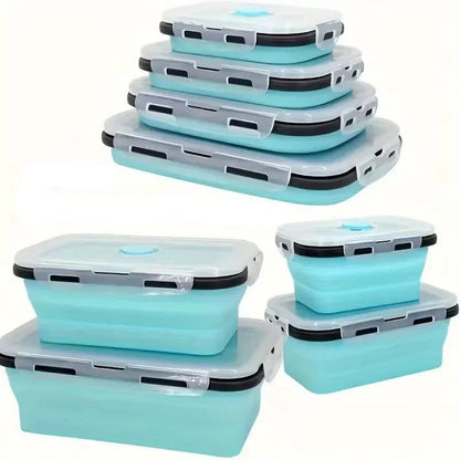 Contenants Alimentaires Pliables en Silicone | Étanches et Économiseurs d'Espace