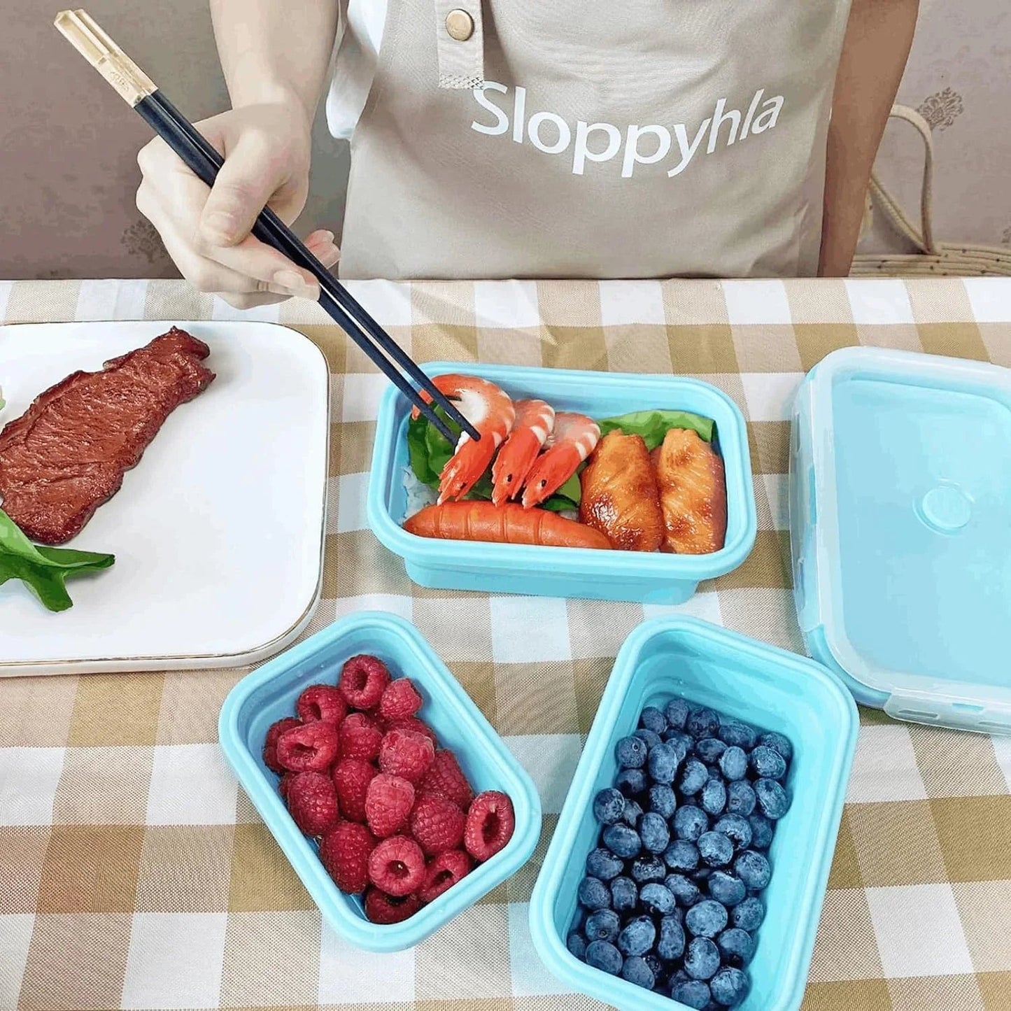 Contenants Alimentaires Pliables en Silicone | Étanches et Économiseurs d'Espace