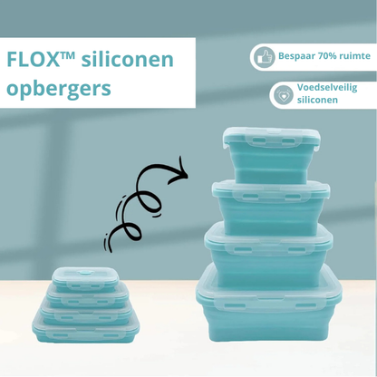 Contenants Alimentaires Pliables en Silicone | Étanches et Économiseurs d'Espace