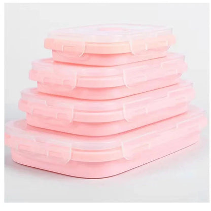Contenants Alimentaires Pliables en Silicone | Étanches et Économiseurs d'Espace