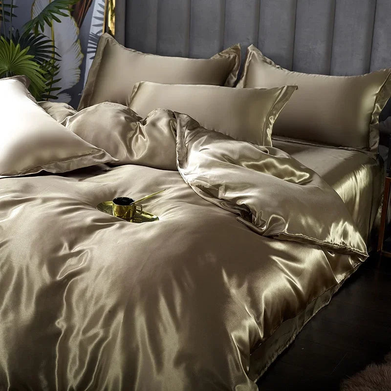 Literie en Satin de Luxe | Douceur et Élégance pour Votre Chambre