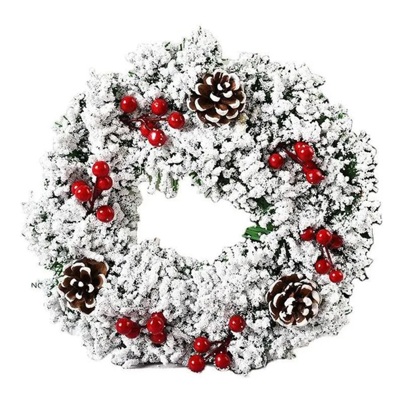 Couronne de Noël Suspendue | Design Réaliste et Durable