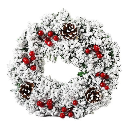 Couronne de Noël Suspendue | Design Réaliste et Durable