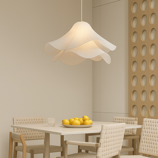 Lampe Suspendue Fleur Minimaliste | Éclairage Contemporain et Réglable