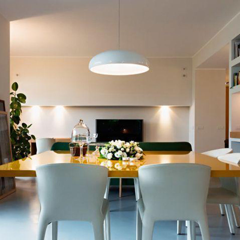 Lustre Rond Moderne avec Éclairage LED | Hauteur Ajustable et Design Élégant
