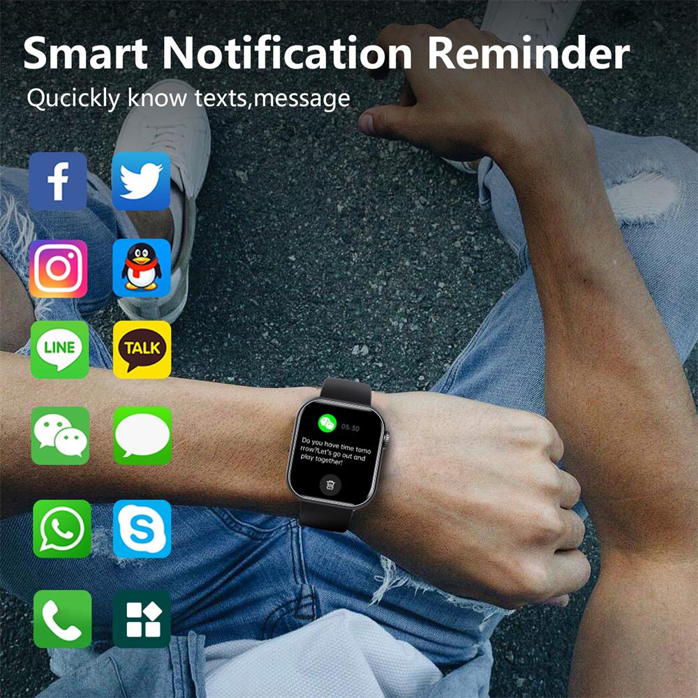 Montre Connectée avec Moniteur de Santé | Suivi de Pression Artérielle et Fitness