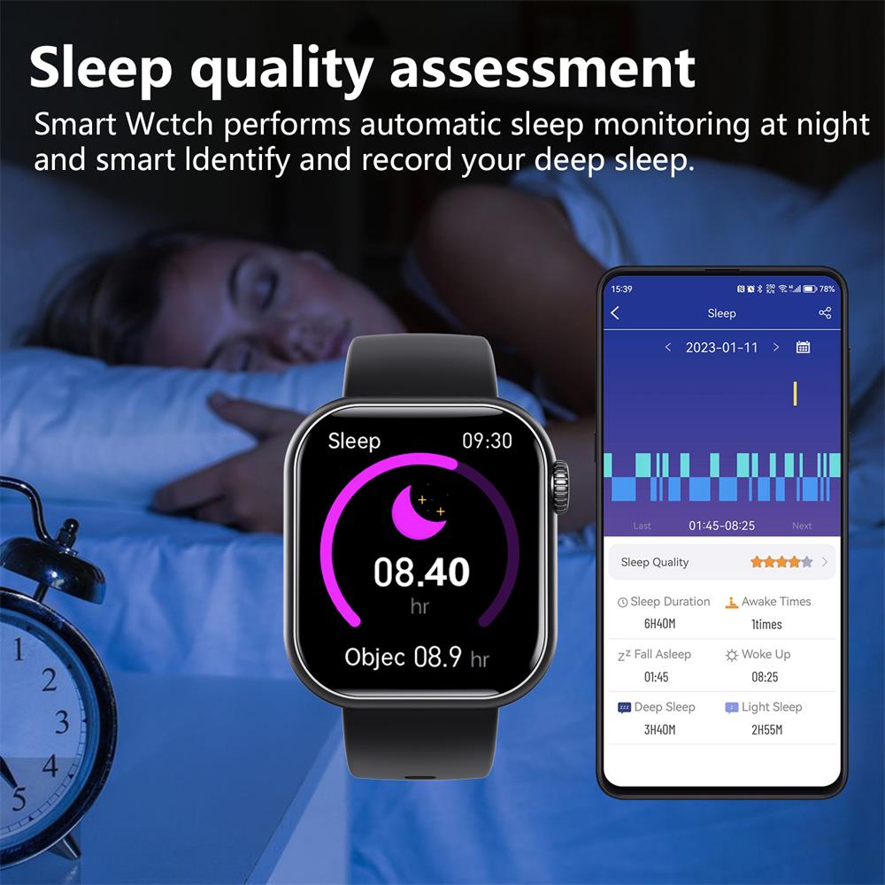 Montre Connectée avec Moniteur de Santé | Suivi de Pression Artérielle et Fitness