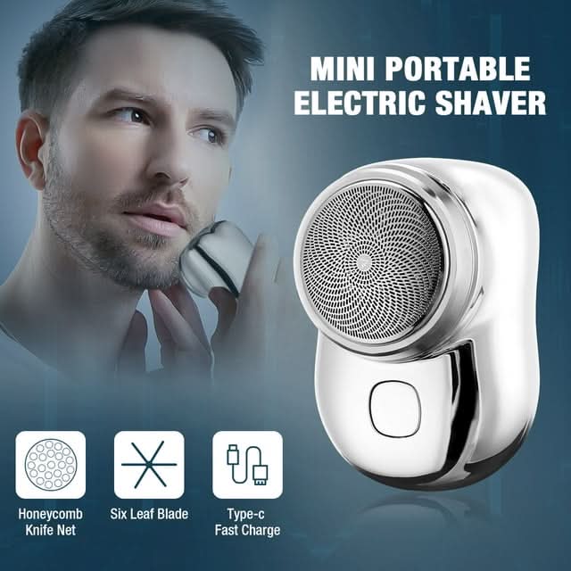 Rasoir Électrique Portable pour Peau Douce | Rasage Indolore et Compact