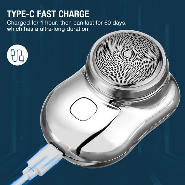Rasoir Électrique Portable pour Peau Douce | Rasage Indolore et Compact