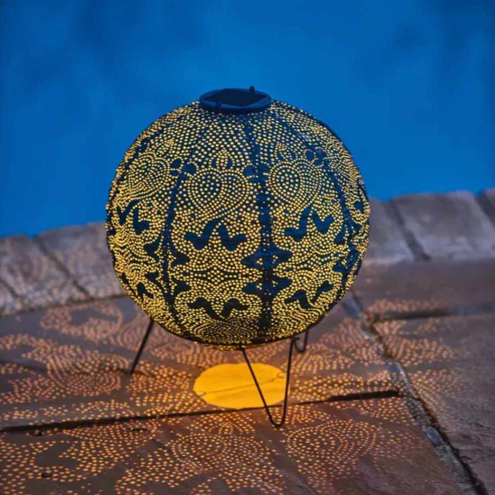 Lampe Solaire Globe Décorative | Design Marrakeck et Résistante aux Intempéries