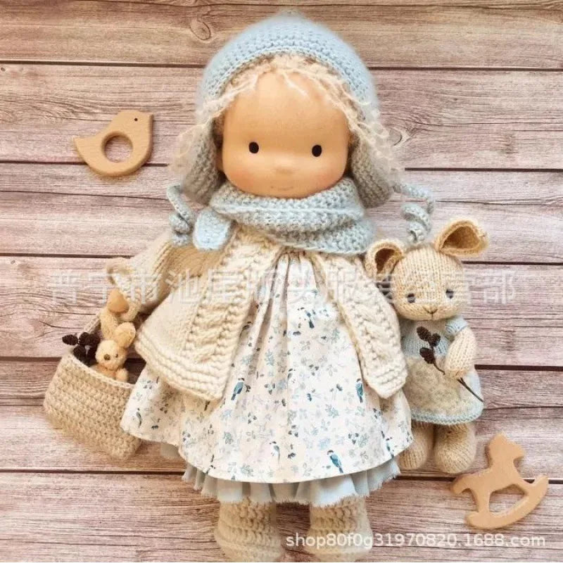 Poupée en Peluche Waldorf | Douceur Kawaii et Cadeau Prêt à Offrir