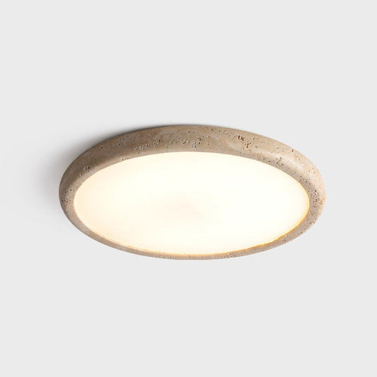 Lampe de Plafond en Pierre Naturelle | Design Minimaliste et Ambiance Chaleureuse