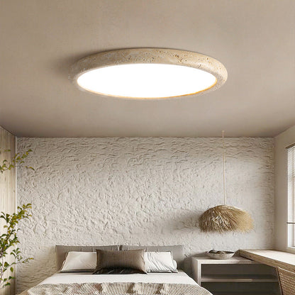 Lampe de Plafond en Pierre Naturelle | Design Minimaliste et Ambiance Chaleureuse