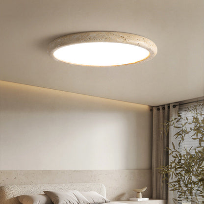 Lampe de Plafond en Pierre Naturelle | Design Minimaliste et Ambiance Chaleureuse