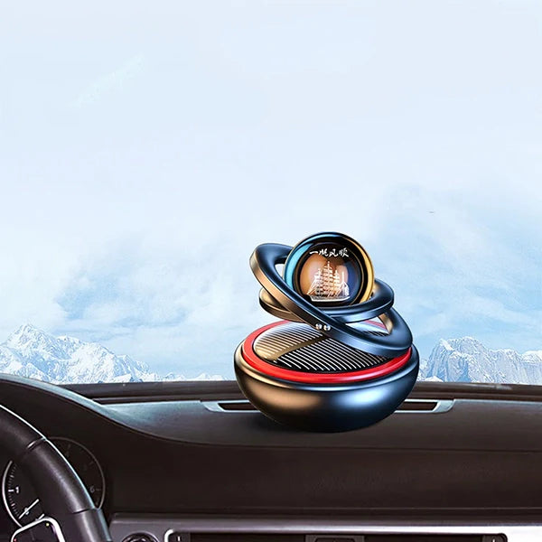 Désodorisant de Voiture Écologique | Parfum Durable et Énergie Solaire