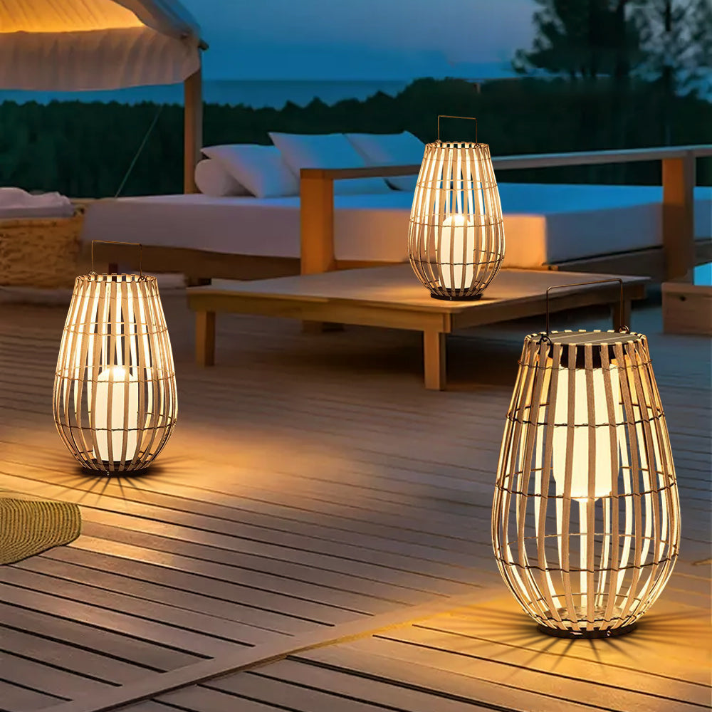 Lampe Solaire d'Extérieur Moderne | Éclairage Écologique et Ambiance Cosy