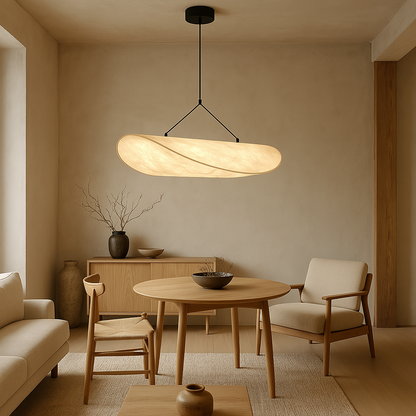 Lampe Suspendue Japandi Minimaliste | Élégance et Ambiance Chaleureuse