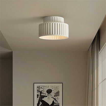 Lampe de Plafond en Céramique | Élégance Minimaliste et Atmosphère Chaleureuse