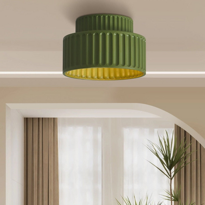 Lampe de Plafond en Céramique | Élégance Minimaliste et Atmosphère Chaleureuse