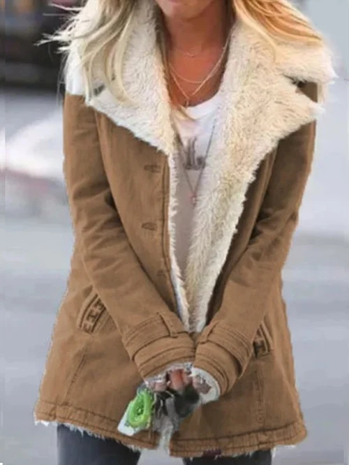 Manteau d'hiver pour Femmes | Chaud et Stylé avec Col Rabattu