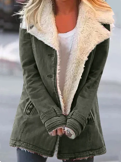 Manteau d'hiver pour Femmes | Chaud et Stylé avec Col Rabattu