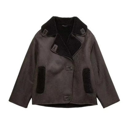 Veste d'Hiver Chic pour Femmes | Chaude et Élégante avec Intérieur en Peluche
