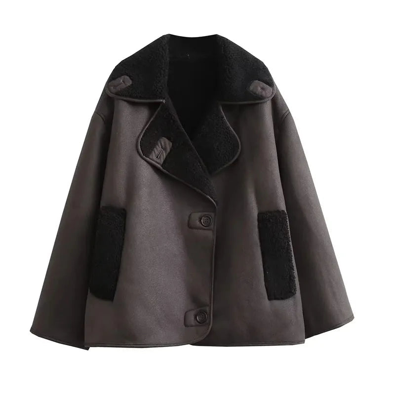 Veste d'Hiver Chic pour Femmes | Chaude et Élégante avec Intérieur en Peluche
