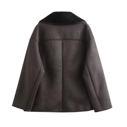Veste d'Hiver Chic pour Femmes | Chaude et Élégante avec Intérieur en Peluche