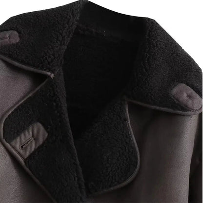 Veste d'Hiver Chic pour Femmes | Chaude et Élégante avec Intérieur en Peluche