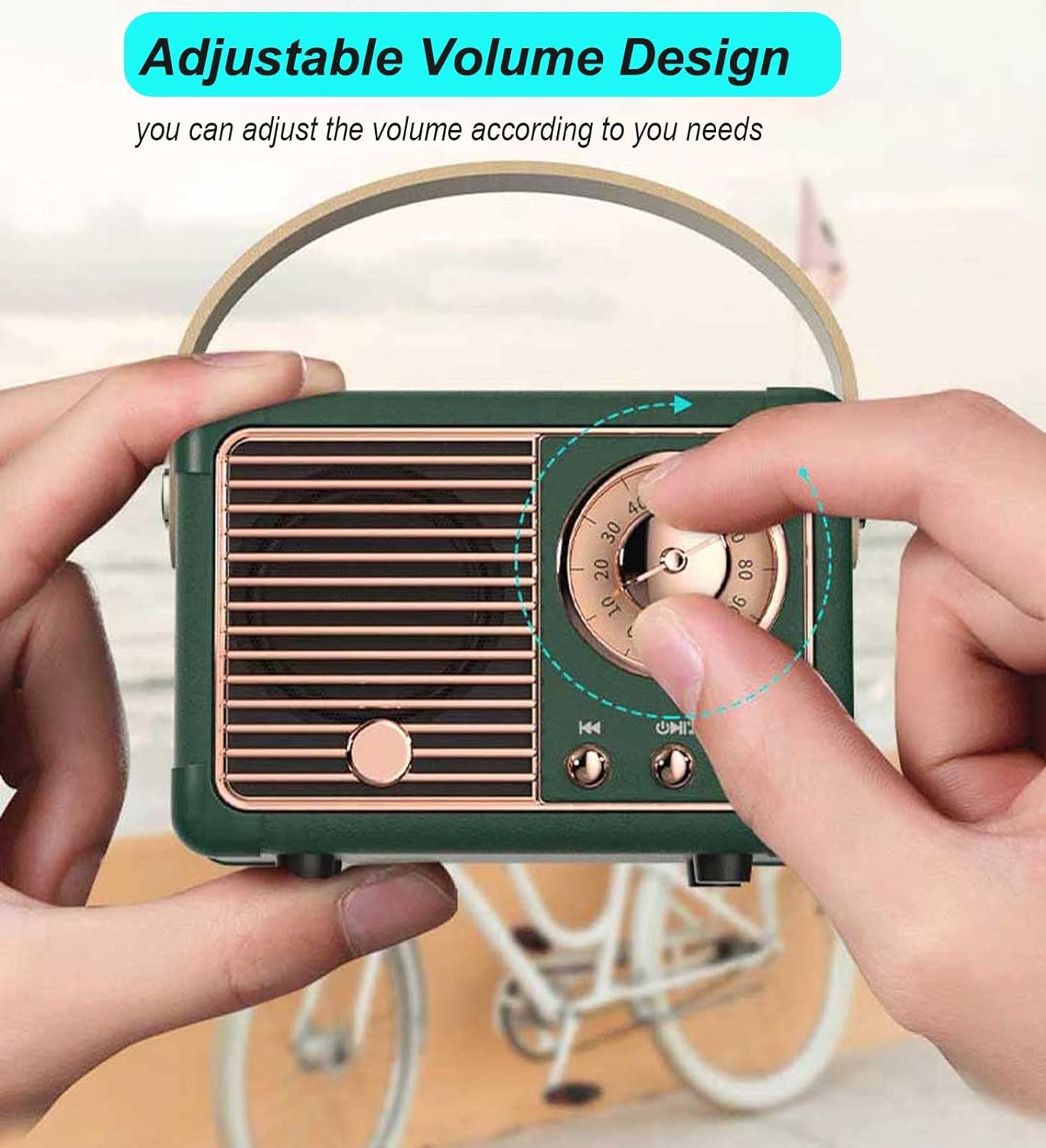 Haut-parleur Bluetooth Vintage | Son Hi-Fi et Design Élégant