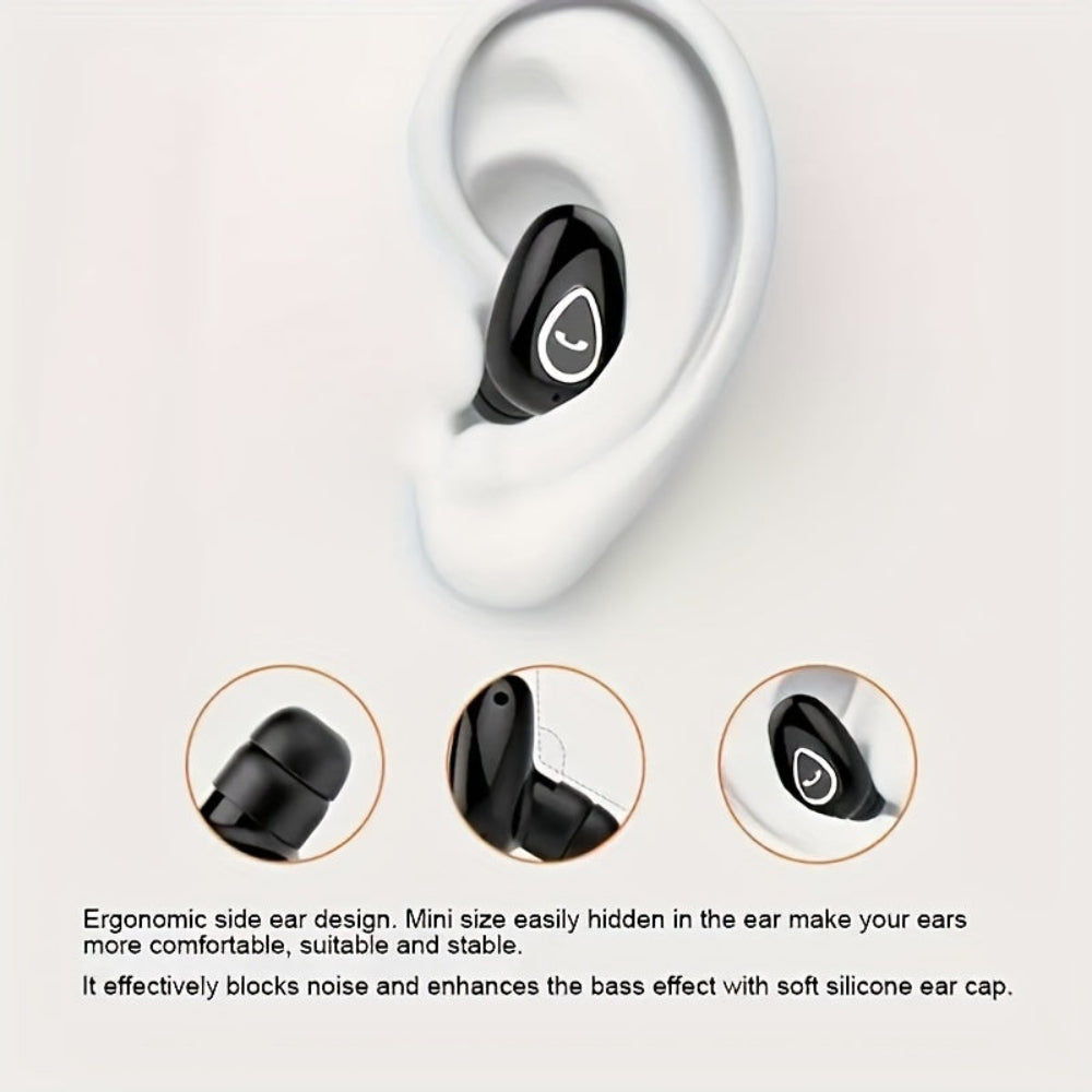 Écouteur Bluetooth Compact pour Appels Clairs | Confort Optimal et Design Discret
