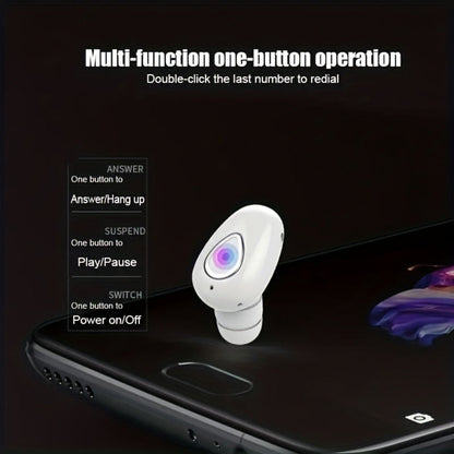 Écouteur Bluetooth Compact pour Appels Clairs | Confort Optimal et Design Discret