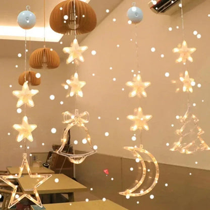 Lampe LED Flocon de Neige | Décoration Scintillante pour Noël