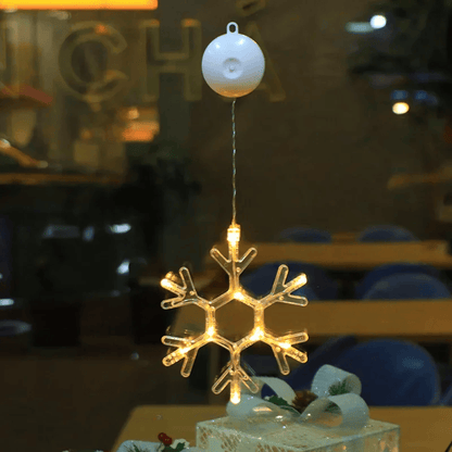 Lampe LED Flocon de Neige | Décoration Scintillante pour Noël