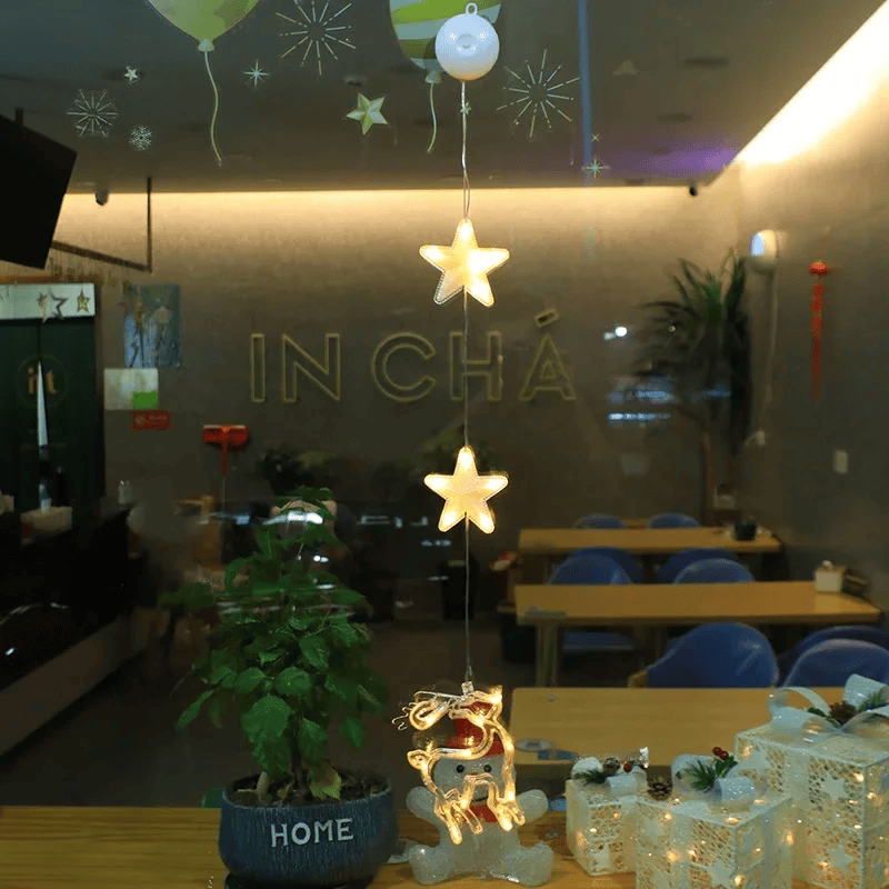 Lampe LED Flocon de Neige | Décoration Scintillante pour Noël